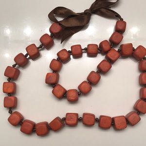 Wooden necklace